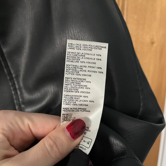 Anthropologie | Maeve Faux Leather A-Line Mini Skirt | Black, XL - Picture 14 of 14